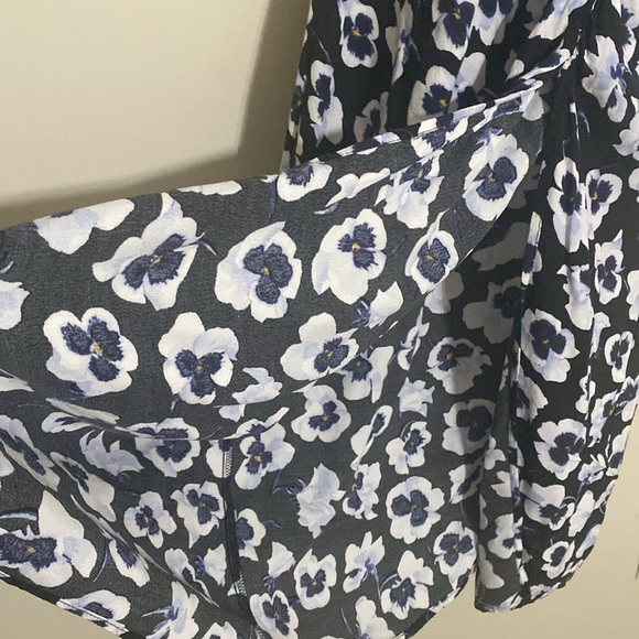 H&M Floral Bleu White Madi Dress women XL boho casual festival boho fairy Y2K - Picture 5 of 9